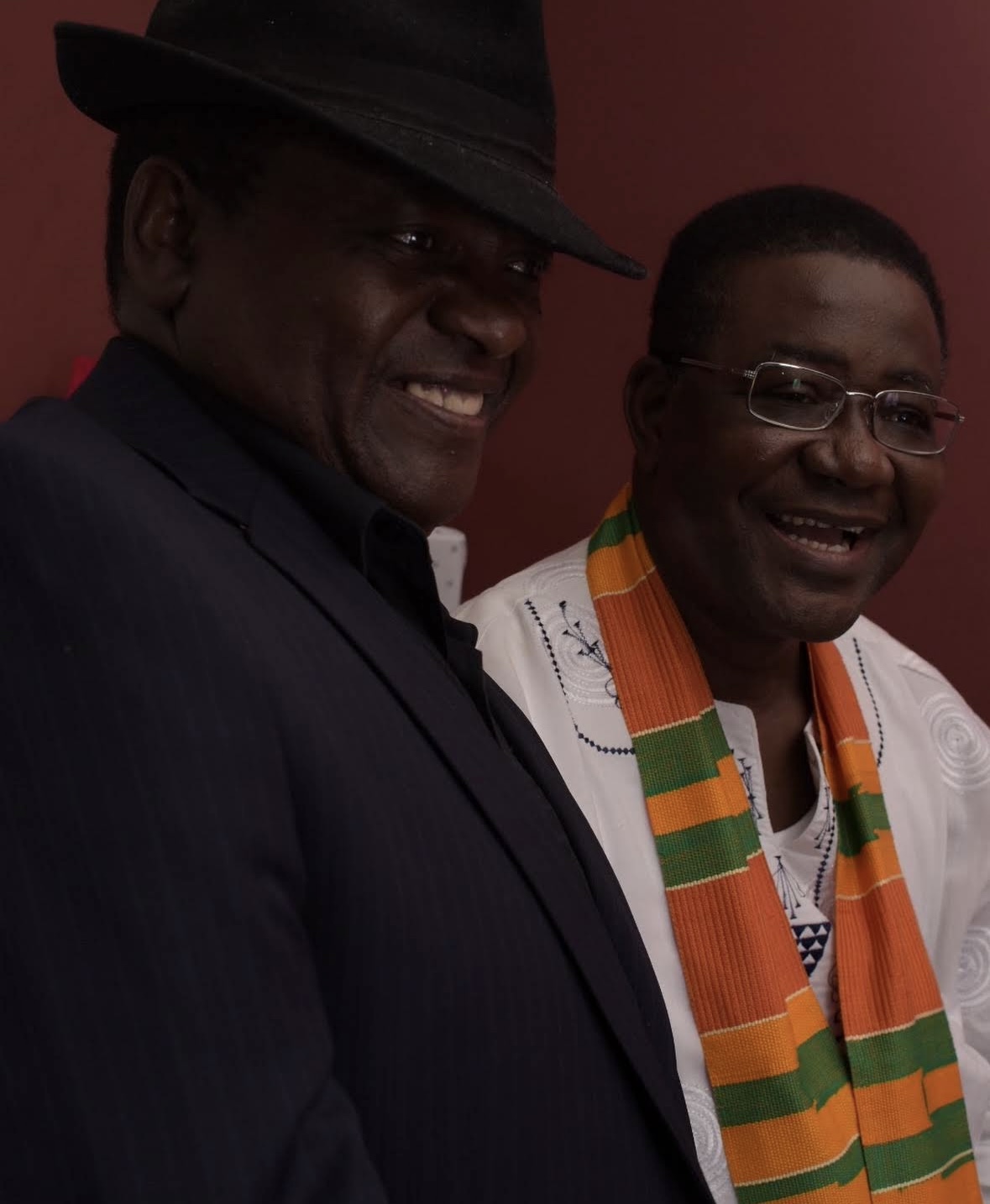 Two guests sharing a warm candid moment